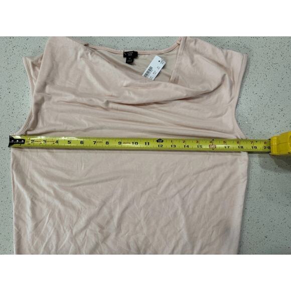 NWT J. Crew 365 Women Medium Pink Cowl Neck Bodysuit Stretch Knit Sleeveless Top - Picture 5 of 8